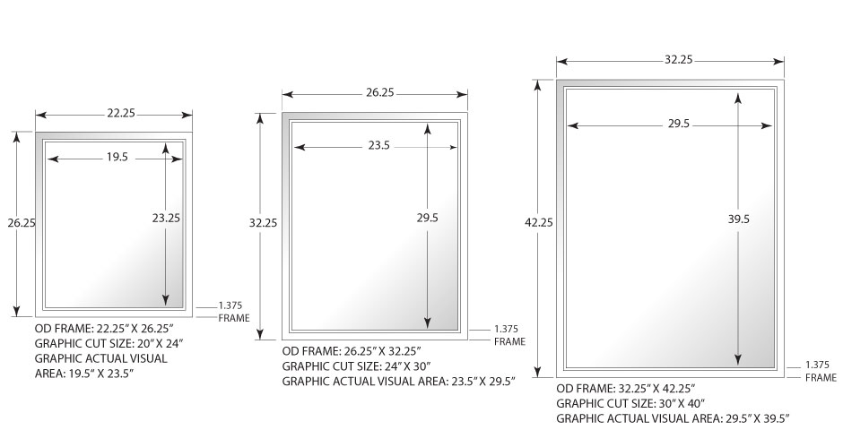 Ez Frames Led Illuminated Backlit Snap For Posters And Ez Frames