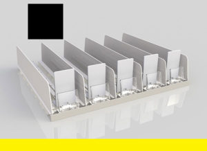 EZ-Load Spring Loaded Shelf 14inch_yell_Bk