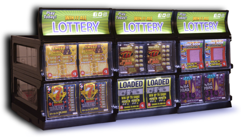 3 lottery ticket dispensing units (photo)